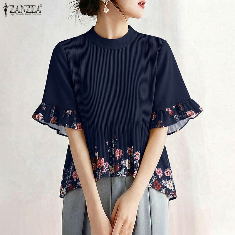 Romper Floral Print - ZANZEA Women Summer Bohemain Holiday Tops
