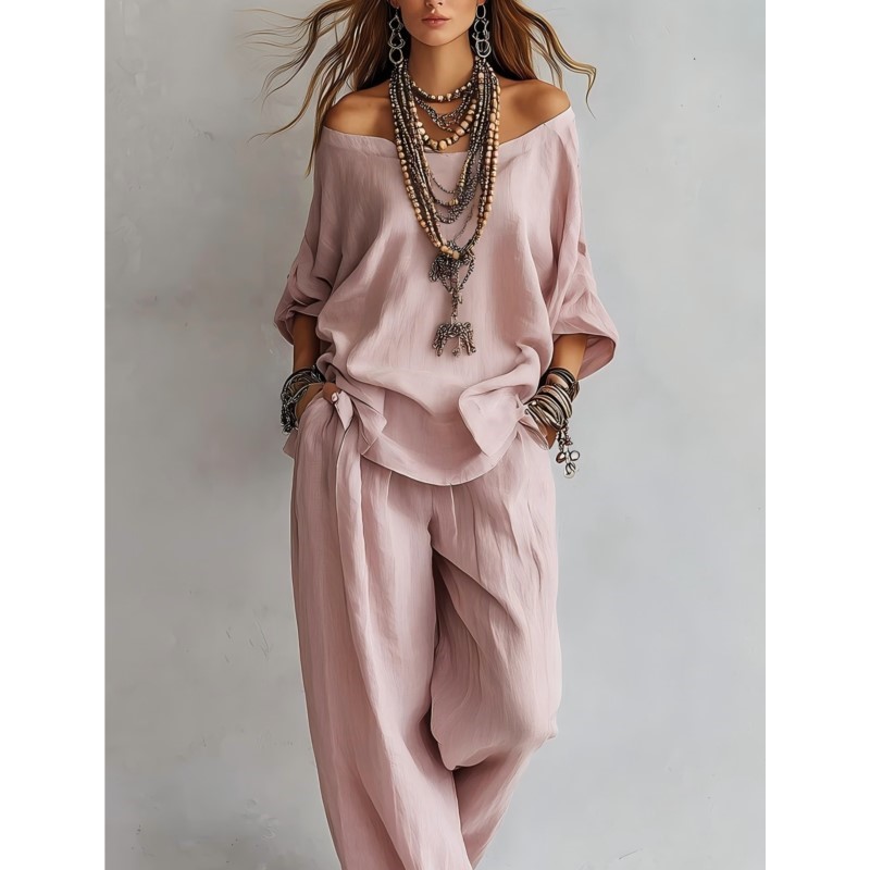 Linen Pant Wide - Summer New Casual Loose Linen Women's