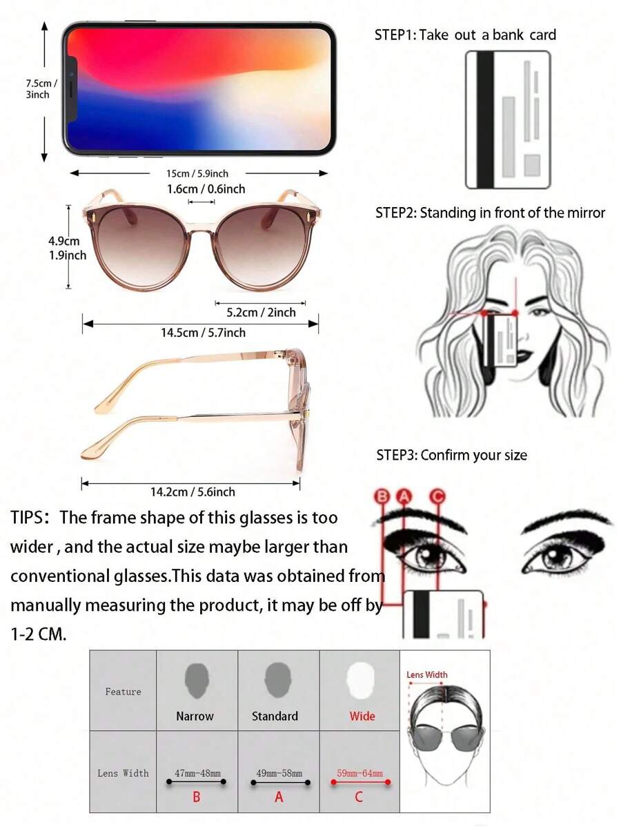 Sunglasses Cat Eye - 1pc Women Plastic Cat Eye Frame