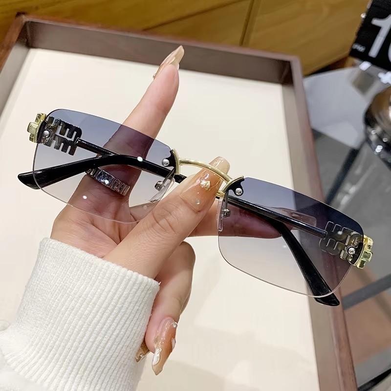 Sunglasses Cat Eye - 2026 New Frameless Gradient Cat Eye
