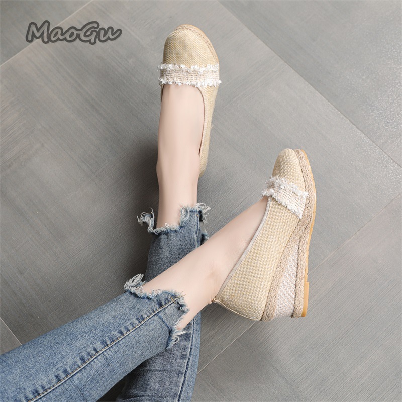 Women's Espadrille Wedges Shoe - Wedge Espadrille Women ulasan dan harga