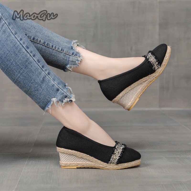 Women's Espadrille Wedges Shoe - Wedge Espadrille Women ulasan dan harga