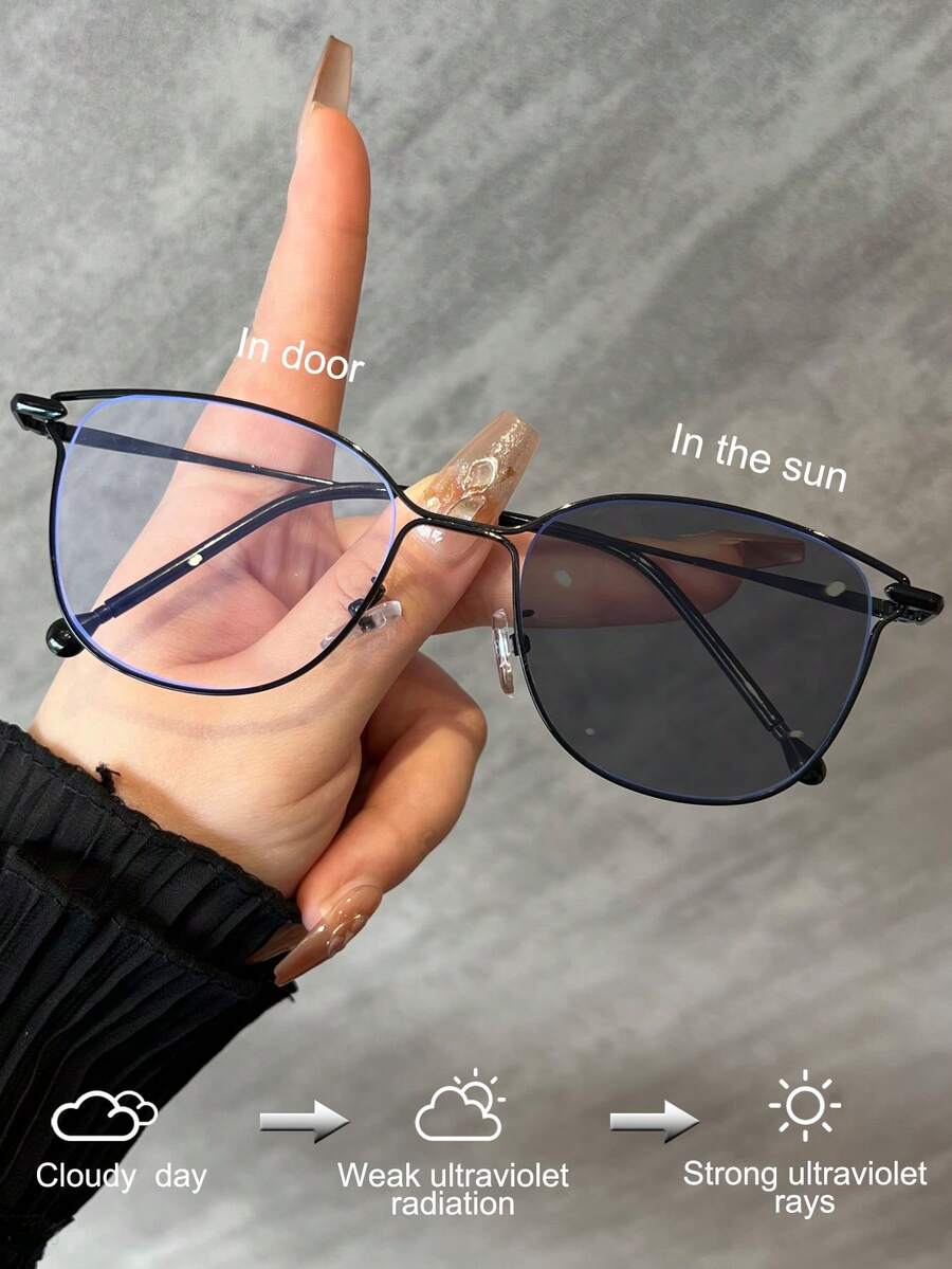1pc Metal Cat-Eye Hollow Frame - Sunglasses Cat Eye ulasan dan harga