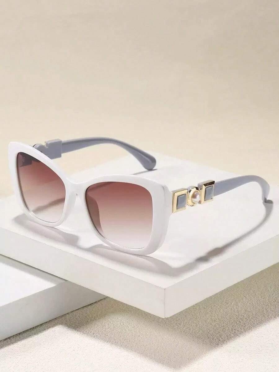 Pearl-Inspired Acrylic Cat-Eye - Sunglasses Cat Eye ulasan dan harga
