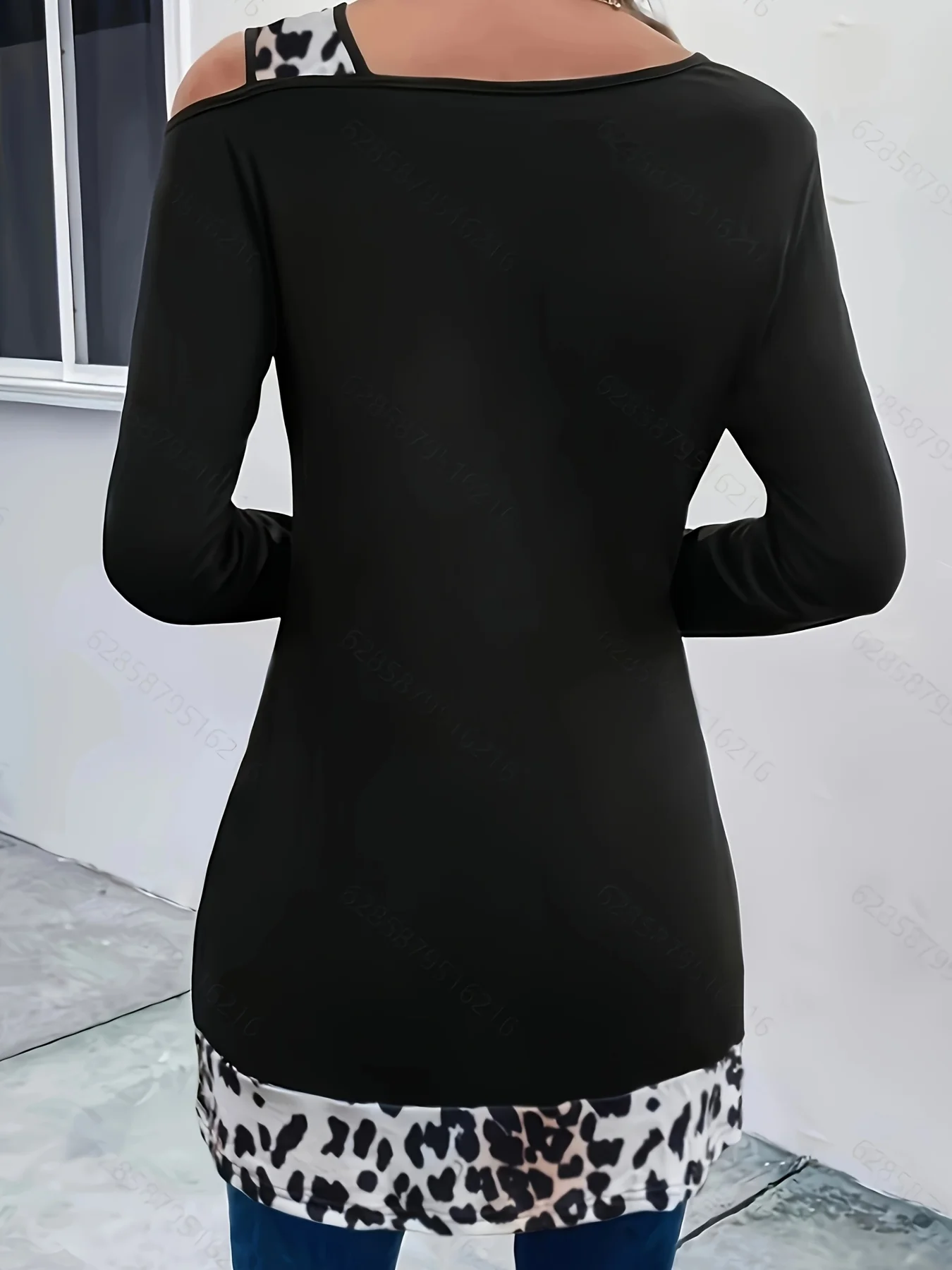 Plus Size 1XL-5XL Women's Fash - Blouse Off Shoulder ulasan dan harga