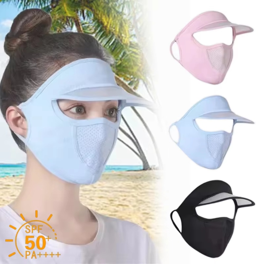 Ice Silk Mask for Outdoor Cycl - Headband Summer Knit ulasan dan harga